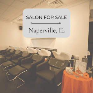 salon equipment with business for sale in Illinois