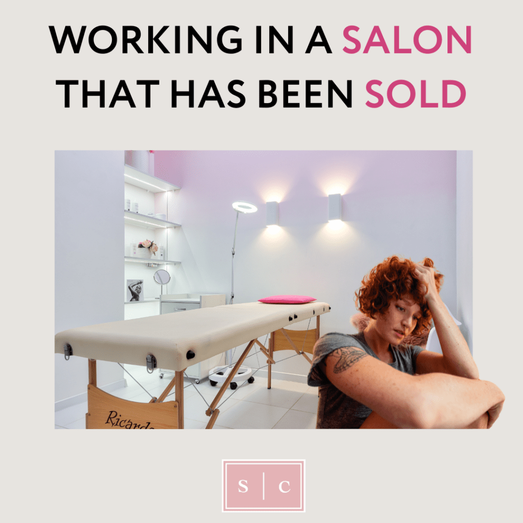 photo of a salon professional working in a business that has recently been sold