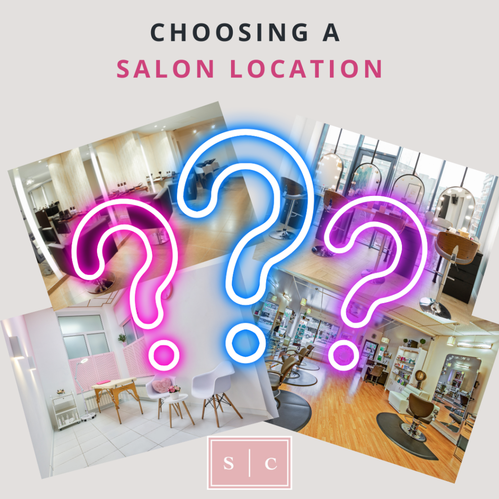 A salon owner evaluating potential locations for their salon