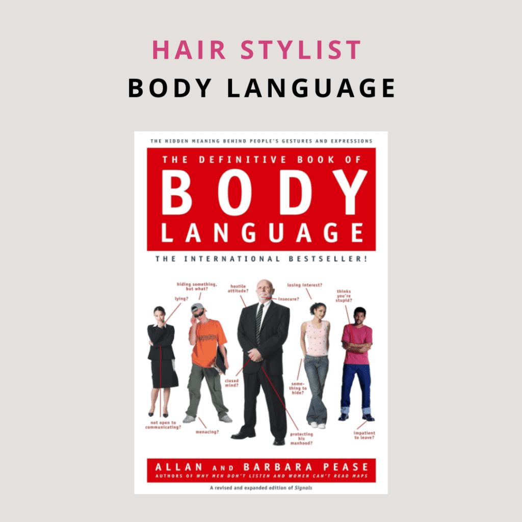 what body language in a salon tells a client