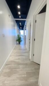 entryway to beauty treatment rooms