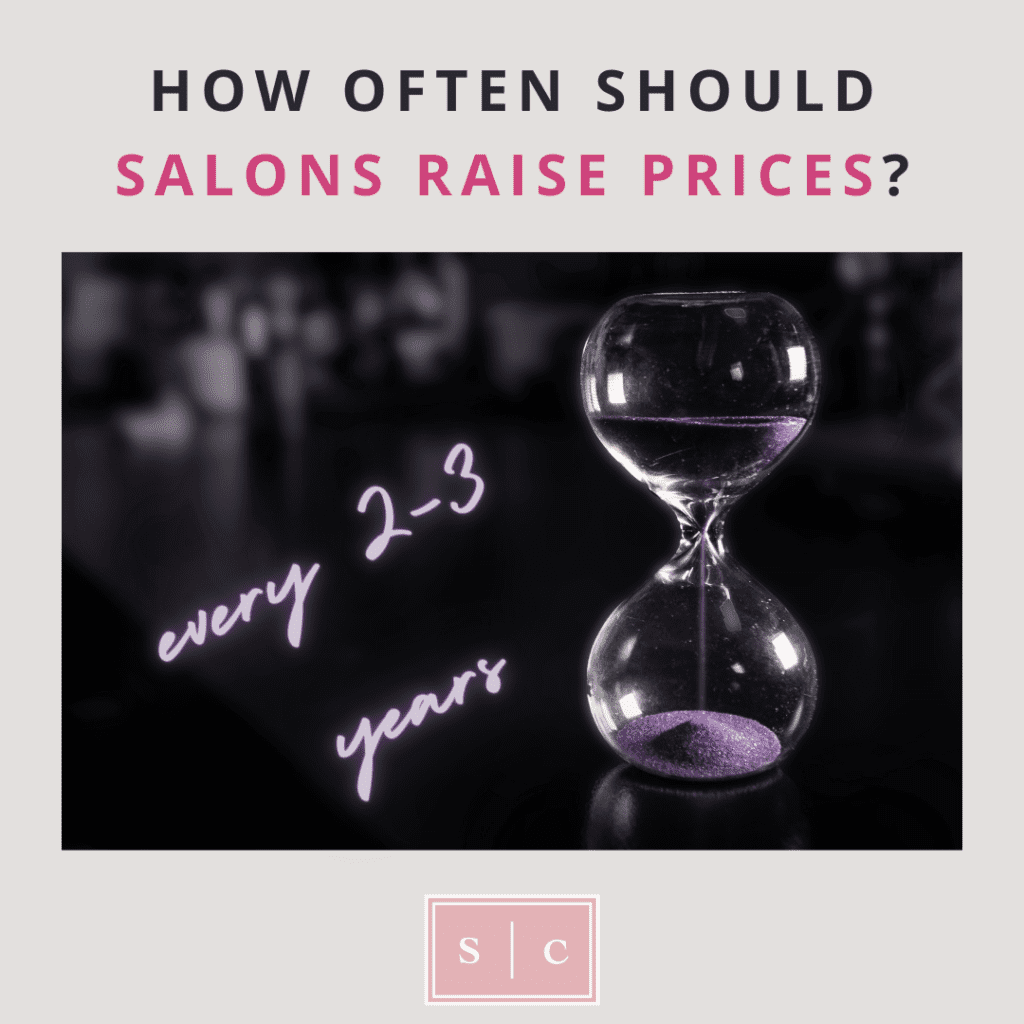 how hair salon raise prices