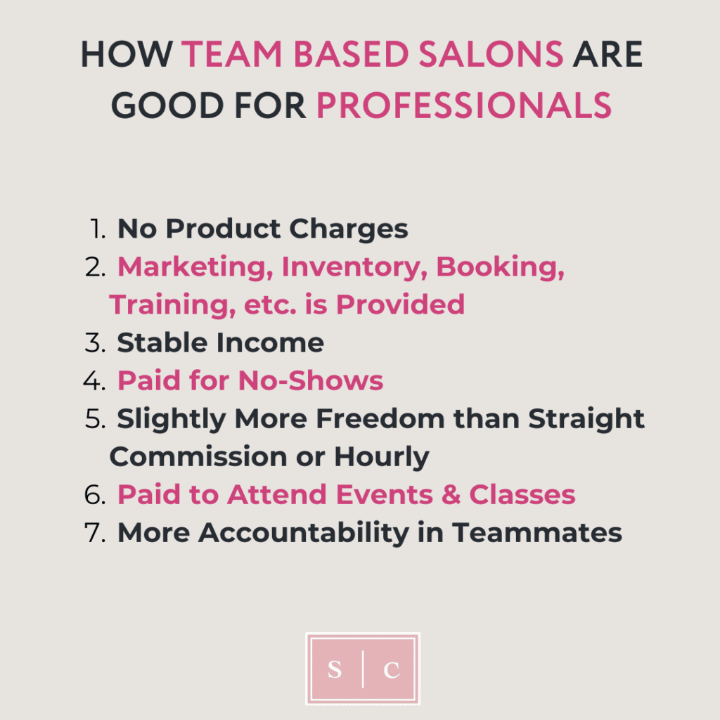 benefits for stylists in a Neil Ducoff salon