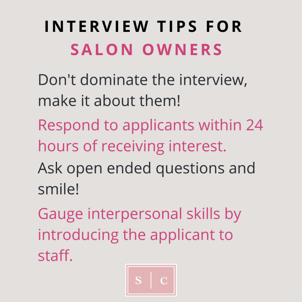 how to interview a hair stylist