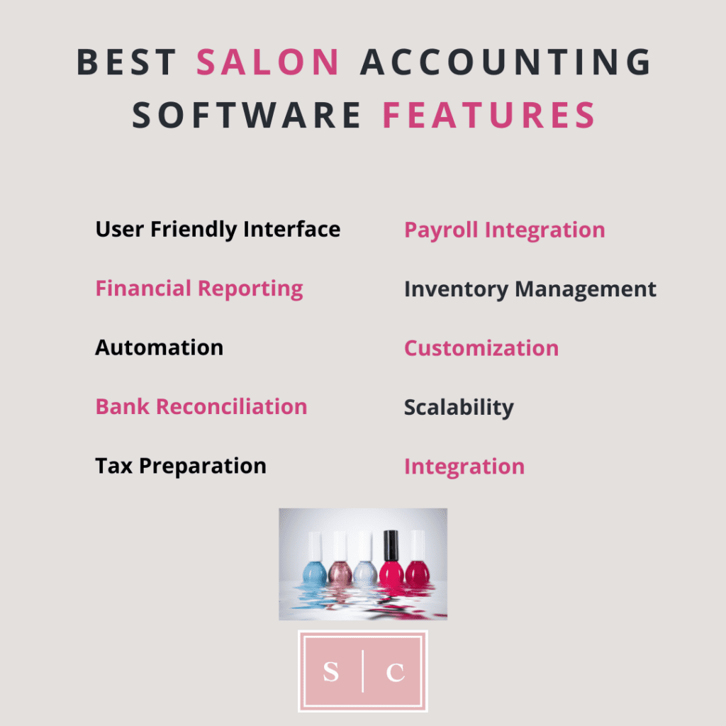 what are the features that are most helpful to a hair salon business in software