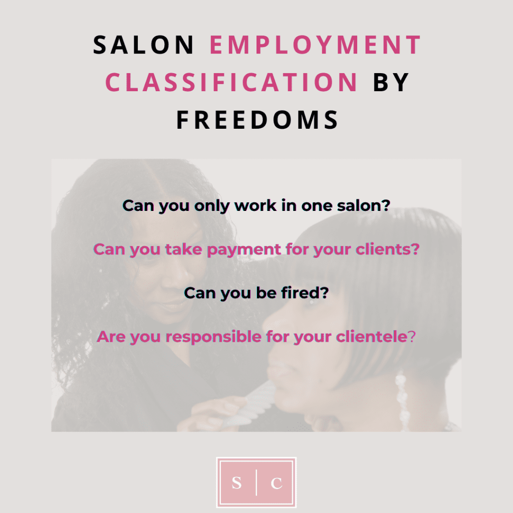 can you be fired from a salon?