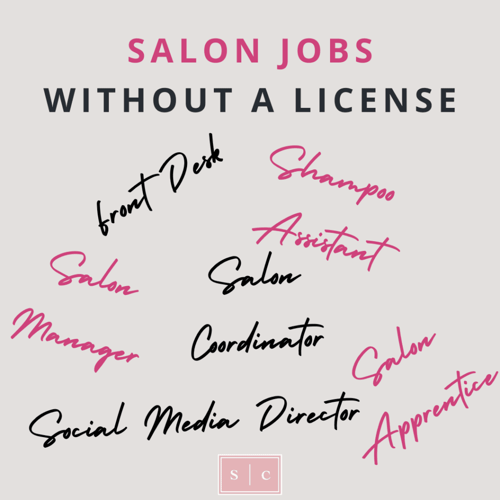 Can you work in a salon without a license?