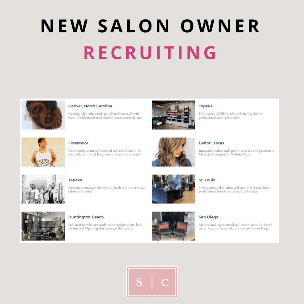new salon hire