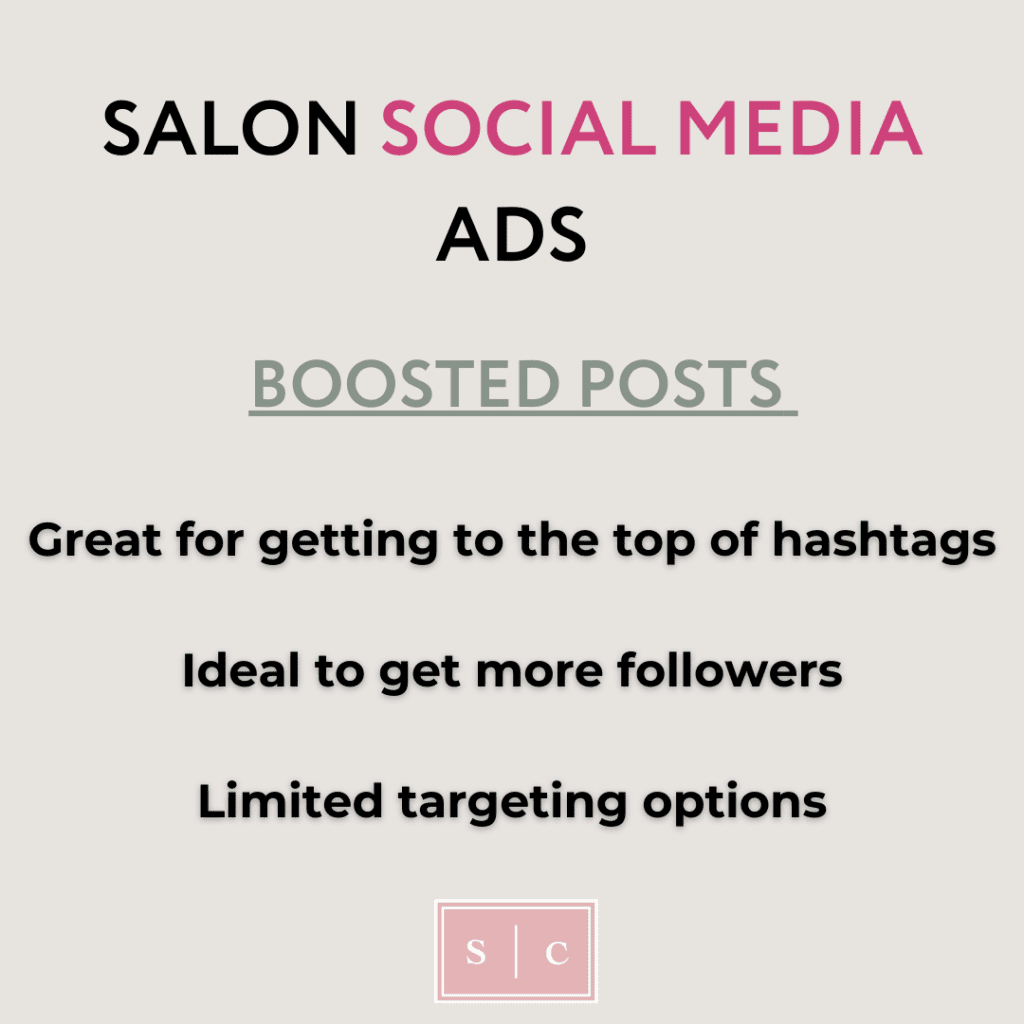 what boosting posts on social media does for a beauty business
