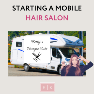 photo showing a mobile hair salon