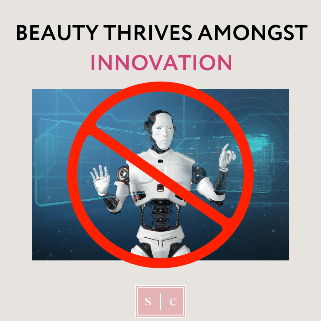 photo demonstrating how the beauty industry is not threatened by ai