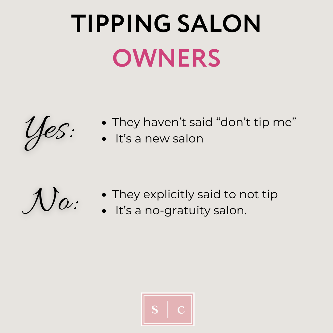Salon Tipping How to Tip Your Hairdresser and Salon Owners